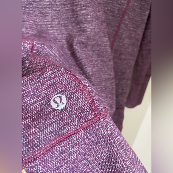 Lululemon Stride Jacket Mini Check Pique Plum Size 10 - Picture 10 of 16